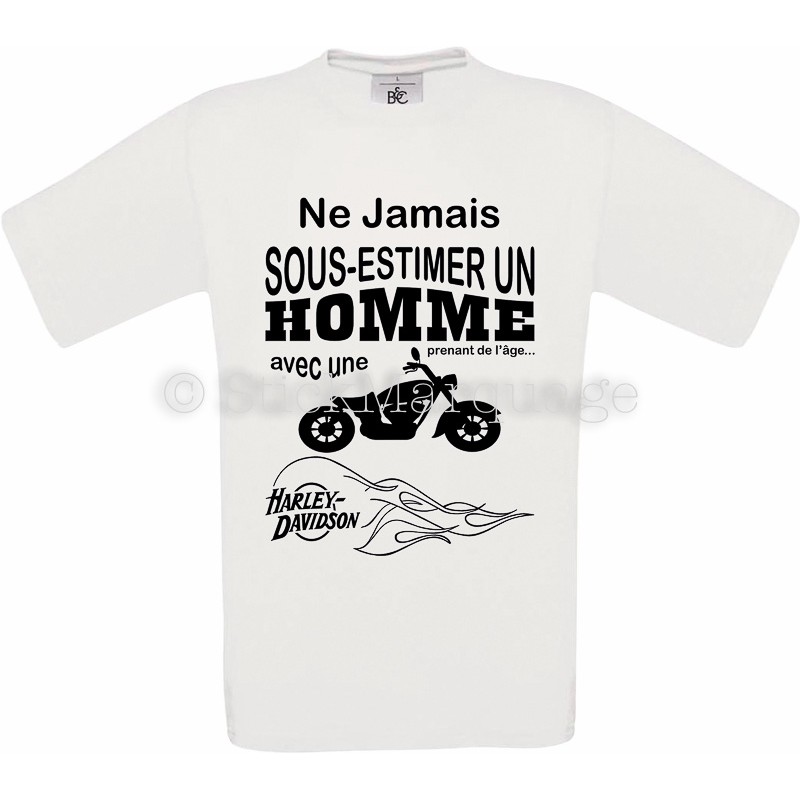 T-shirt motif moto homme - DistriCenter